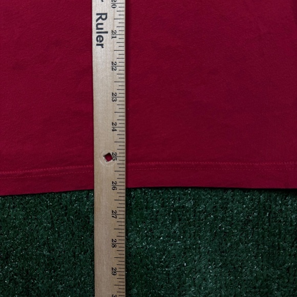 Lacoste Graphic T Shirt Men's Size 6 Red Short Sleeve Stretch Crocodile Tee - Picture 6 of 7